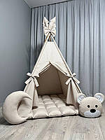 Вігвам для дітей Ведмежа на місяці БОНБОН Повний комплект, вігвам для дівчинки, дитячий вігвам, дитячий намет, вігвам для хлопчика