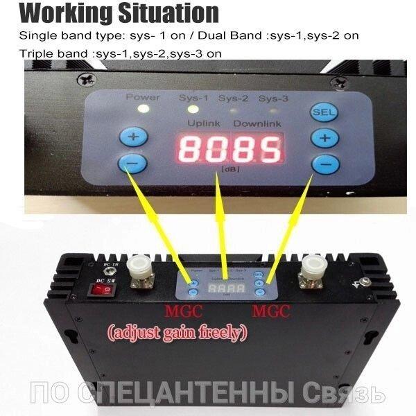 Усилитель сотовой связи стандарта 4G DCS1800 SST-1827-D 1800 МГц 75 дБ 27 дБм с защитой сети, 1700-2000 кв. м. - фото 8 - id-p288004730