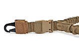 Тактичний ремінь одноточковий Three Fastex Coyote койот - WinTac, фото 4