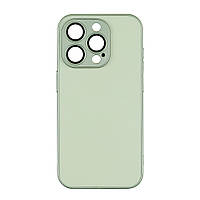 Чехол-накладка стеклянный матовый с защитой камеры Matte AG-Glass iPhone 14 Autumn Leaf Yellow