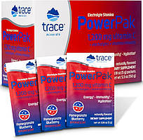 Trace Minerals Power Pak Pomegranate Blueberry / Вітамін C + електроліти + мультивітаміни Гранат/Чорниця 30 саше