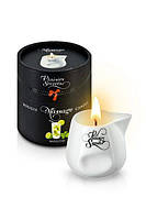 Масажна свічка Plaisirs Secrets Mojito (80 мл) подарункове паковання, керамічна посудина