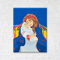 Постер на холсте Мама Украина Anastasiia Kasarda 50х60 см Brushme Разноцветный (2000002768746)