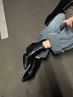 Женские кожаные ботинки (2100-1д) 39 VZUTIK Черный (2000002757221)