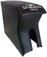 Подлокотник Daewoo Nexia черный с вышивкой (кожзам)