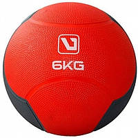 Медбол MEDICINE BALL красный, черный 6кг-241мм LS3006F-6