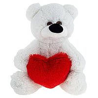 М'яка іграшка "Ведмедик Бублик із серцем" BBL55-Heart 55 см