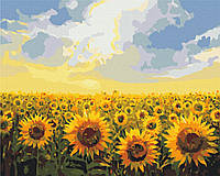 Картина за номерами Поле соняшників 40x50 см Brushme Різнобарвний (2000002766872)