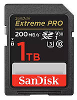 SanDisk Карта памяти SD 1TB C10 UHS-I U3 R200/W140MB/s Extreme Pro V30 Hatka - То Что Нужно