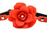 Кляп Master Series Blossom Silicone Rose Gag - Red, фото 3