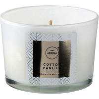 Ароматическая свеча Aroma Home Elegance Cotton Vanilla 115 г (5902846836650)