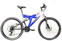 Двохпідвісний велосипед McKenzie Hill 400 26" L синьо-білий Б/В