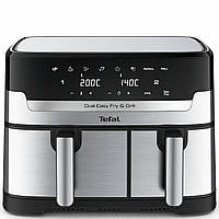 Tefal Мультипечь на 2 чаши Dual Easy Fry & Grill Air Fryer, 2700Вт, чаша-8,3 (5,2+3,1)л, сенсорное управл., 8