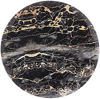 Підставка під гаряче керамічна "Golden Black Marble" Ø16см на пробковій основі