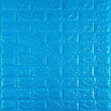 3D панель самоклеюча цегла Синій 700х770х7мм (003-7) SW-00000060, фото 2
