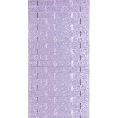 Самоклейна 3D-панель 3080х700х3мм Світло-фіолетова цегла SW-00001758, фото 1