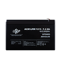 Аккумулятор AGM LPM 12V - 7.2 Ah l