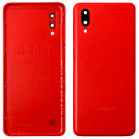 Задняя крышка Samsung Galaxy A02 A022F красная оригинал Китай со стеклом камеры