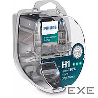 Автолампа Philips H1 X-treme VISION PRO +150%, 3700K, 2шт/блістер (12258XVPS2)