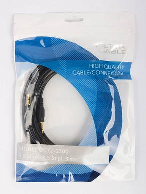 Кабель Ultra 3.5mm St - 3.5mm St (UC72-0300), 3.0м, фото 4