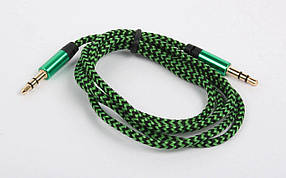 Кабель Ultra 3.5mm St - 3.5mm St (UC74-0100 green), 1.0м