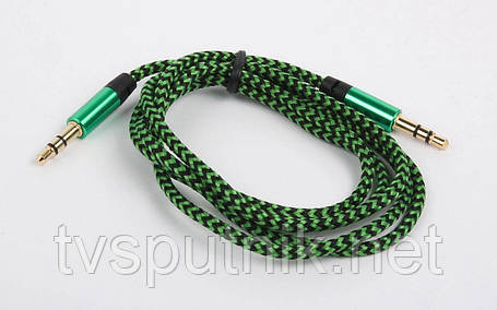 Кабель Ultra 3.5mm St - 3.5mm St (UC74-0100 green), 1.0м, фото 1