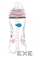 Бутылочка для кормления Nuvita Mimic 330 мл 4м+ антиколиковая, розовая (NV6050Pink)