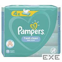 Детские влажные салфетки Pampers Fresh Clean 4х52 шт (8001841077949)