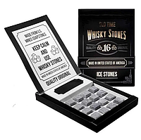 Камені для охолодження віскі Whisky Stones 16 шт + мішечок, багаторазовий охолоджувальний лід