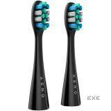 AENO Replacement toothbrush heads, Black, Dupont bristles, 2pcs in set (for ADB0002S/ADB0 (ADBTH2-1)