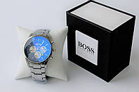 Мужские наручные часы Hugo Boss серебристые