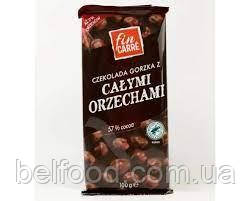Шоколад Чорний Fin Carre Calymi Orzechami з Цілісним Лісовим Горіхом 57% какао 100 г Німеччина