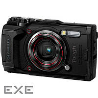 Цифровой фотоаппарат Olympus TG-6 Black (Waterproof - 15m, GPS, 4K, Wi-Fi) (V104210BE000)