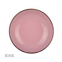 Тарілка Limited Edition TERRA 20 см /суп./ пудрово-рожева (YF6007-5)