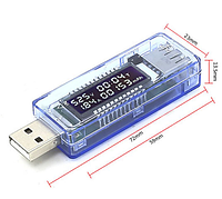 USB тестер заряда амперметр вольтметр #100358