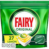 Таблетки для посудомоечных машин Fairy Original All in One Lemon 27 шт. (8006540726891)