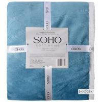 Текстиль для дому SOHO Ковдра флісова 150*200 см Plush hugs Silver blue (1223К)