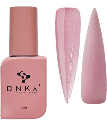 База камуфлююча DNKa Cover Base 0009 Nice рожевий зі срібним шиммером 12 мл