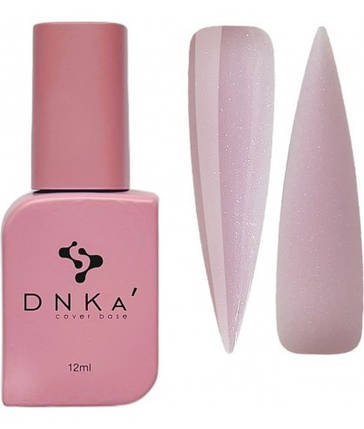 База камуфлююча DNKa Cover Base 0010 Wonderful ніжно-рожевий з блискітками опал 12 мл, фото 1