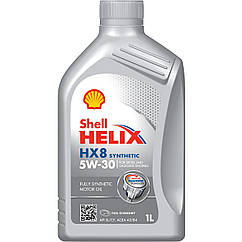 Моторне масло Shell Helix HX8 Synthetic 5W-30 (SN/CF, A3/B4, MB229.3) 1л