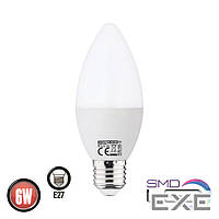 Лампа свеча ULTRA SMD LED 6W 4200K E27 480Lm 175-250V (YT15275)