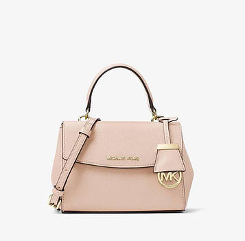 Жіноча рожева сумка Michael Michael Kors Ava Extra-Small Saffiano Leather Crossbody