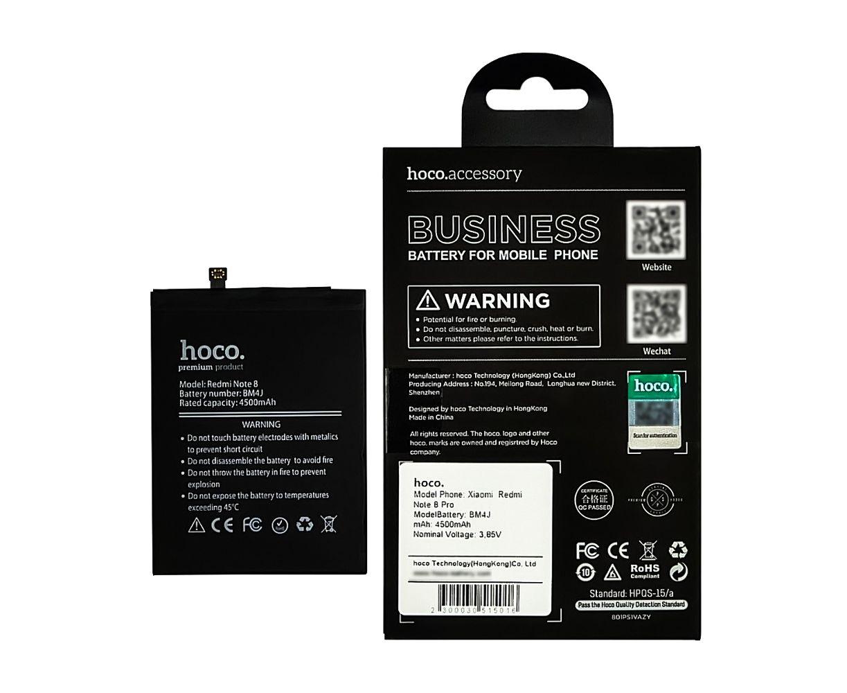 Акумулятор Hocoдля Xiaomi Redmi Note 8 / Note 8 Pro / BM4J, 4400 mAh Original PRC