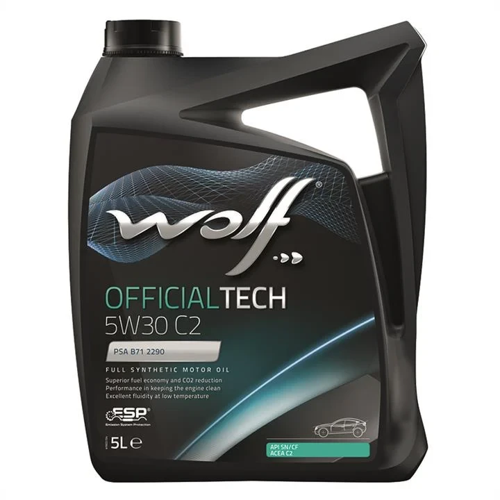 Олива моторна WOLF 5W30 C2 OFFICIALTECH 5 л