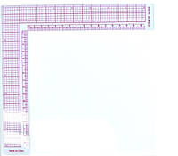 Лекало- линейка прозрачное угольник №5812 ,26, 5х26, 5 см