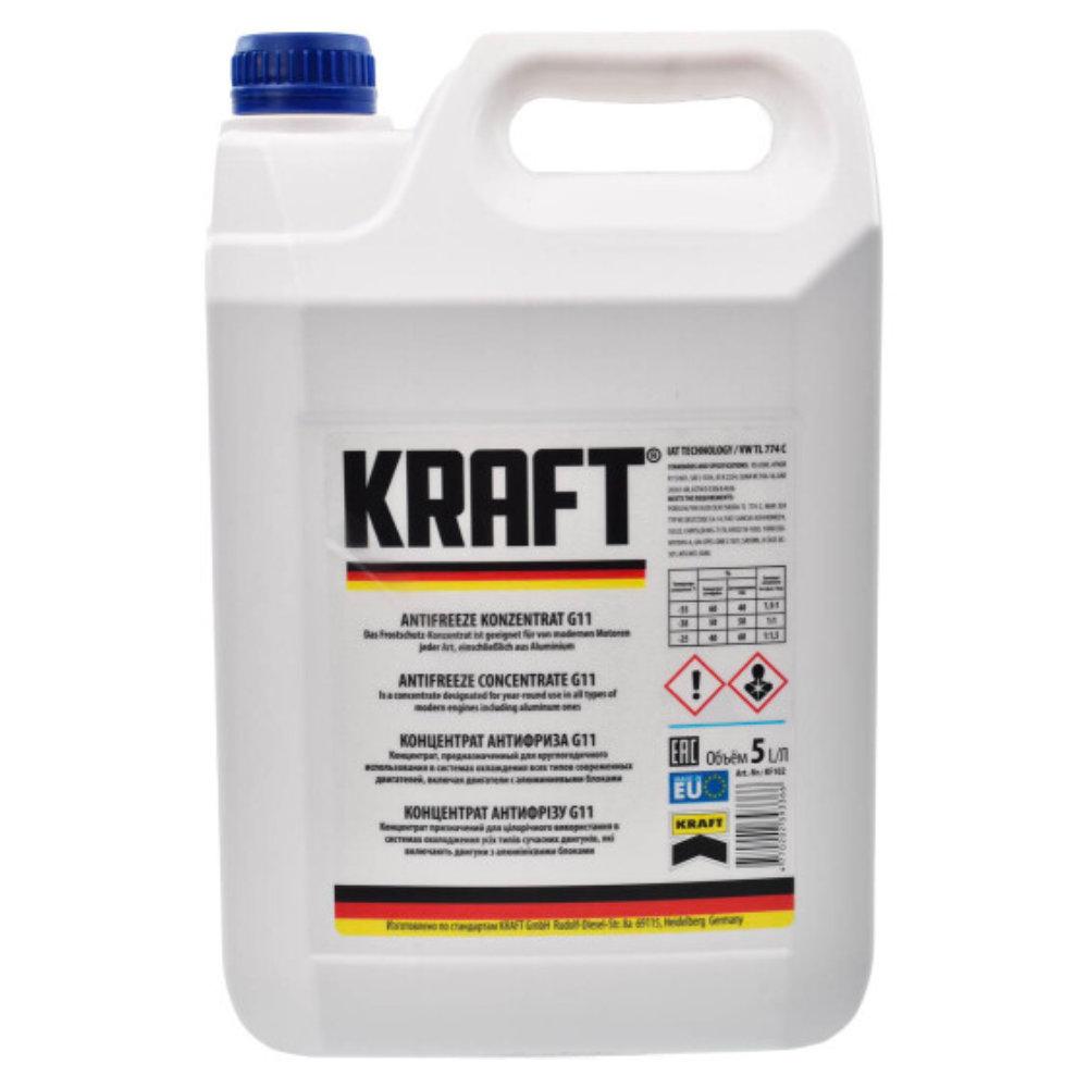 Антифриз ANTI-FREEZE KRAFT G11 (синій) КОНЦЕНТРАТ 5 л
