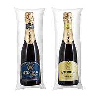 Дакімакура подушка-обіймашка «Шампанське Артемівське. Сухе. Champagne. Artwinery» габардин 120х40 см