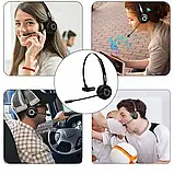 Бездротова гарнітура для колл центру BH-M97, Bluetooth гарнітура для конференції з мікрофоном, фото 5