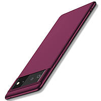 Ультратонкий чехол бампер для Google Pixel 6 Pro X-level Matte Wine red (Винный)