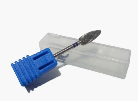 Фреза твердосплавна насадка кукурудза для манікюру, синя, фото 1